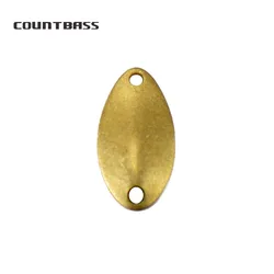 COUNTBASS 50 Uds 1,8g (1/16oz) cuchara de pesca de latón espacios en blanco trucha señuelos de pescador sin pintar