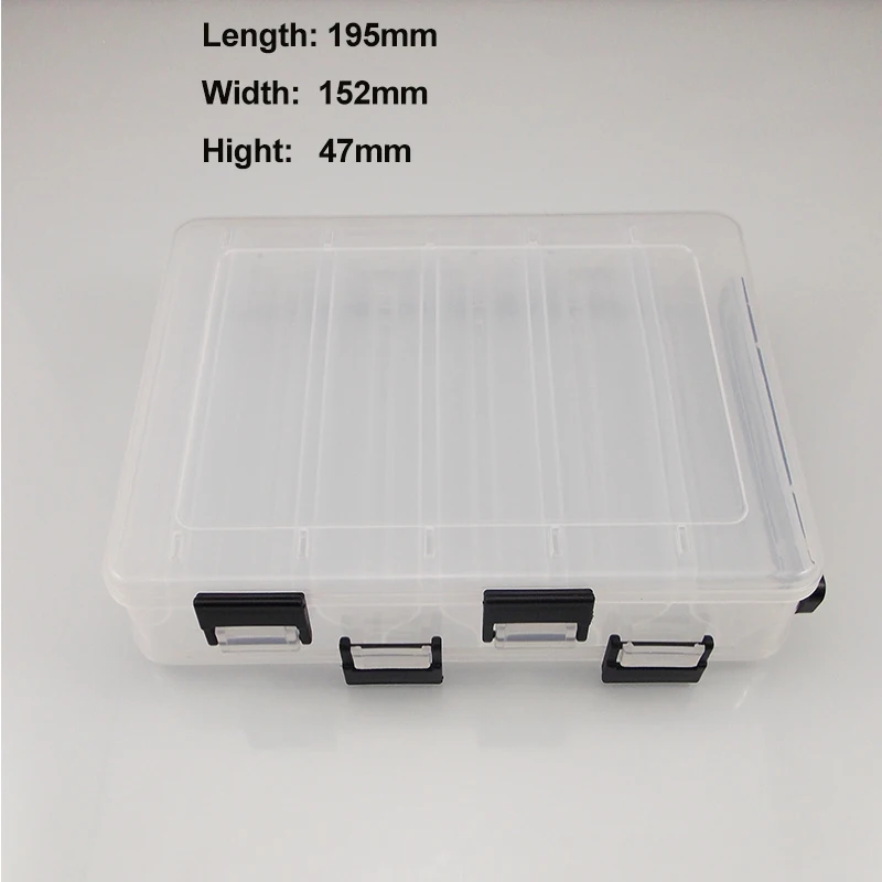 Caja de pesca, caja de almacenamiento de anzuelos, compartimentos, señuelos de peces, soporte de almacenamiento de plástico, accesorios de pesca - imagen 3