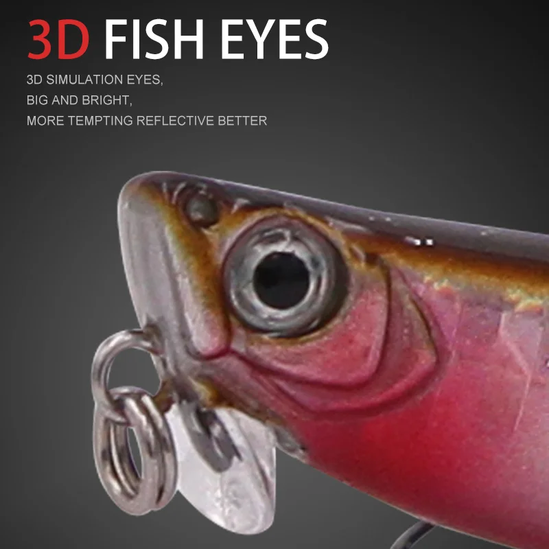 Wondershot A12 5,5g 55mm hundimiento Minnow cebo duro señuelo de pesca Artificial superficie agua Crankbait Bass Wobbler Jerkabait - imagen 5