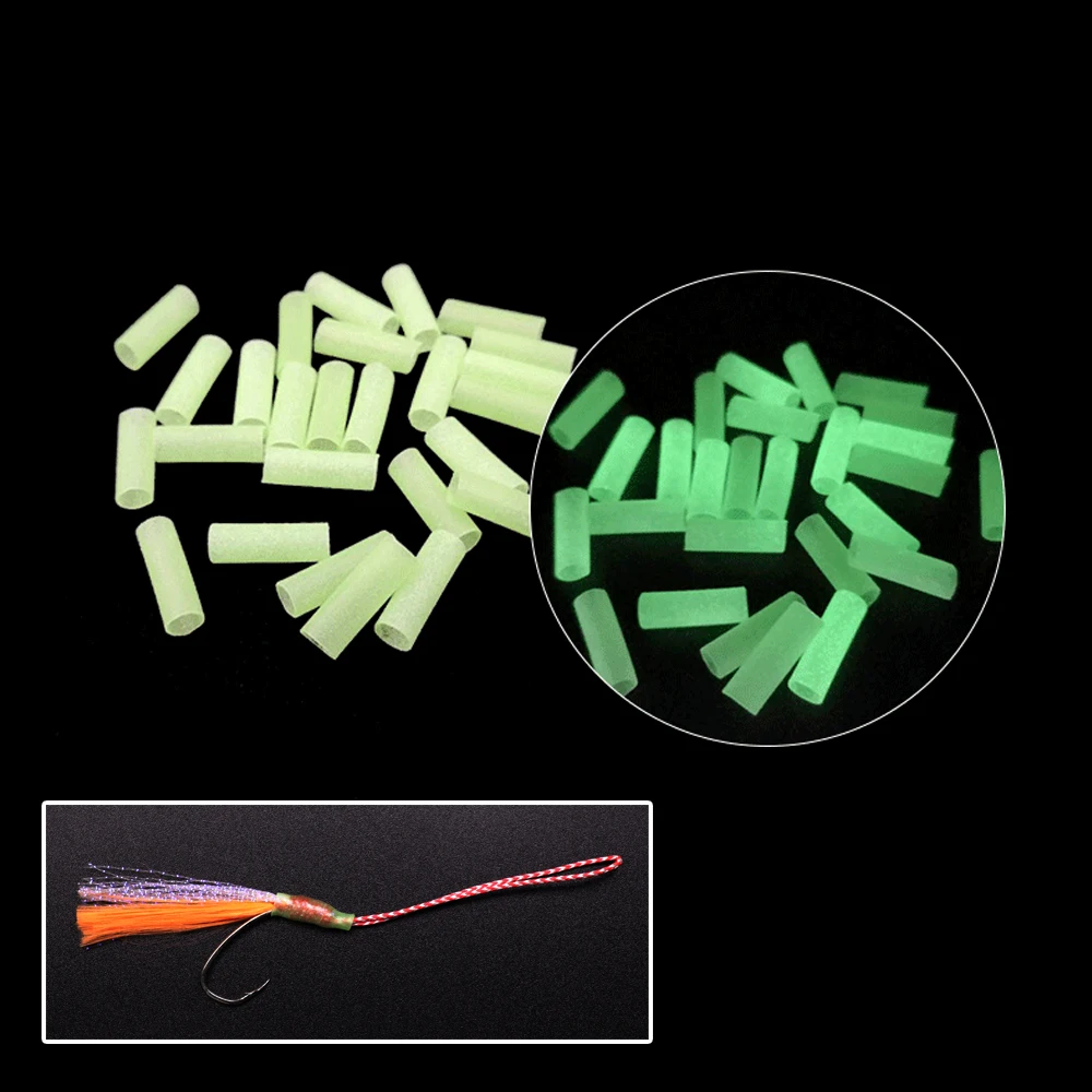 Bimoo-aparejos de pesca de agua salada, tubo retráctil de calentamiento, tamaño de 3mm x 15mm, accesorios para hacer Señuelos de Pesca de Mar, 100 Uds. - imagen 4