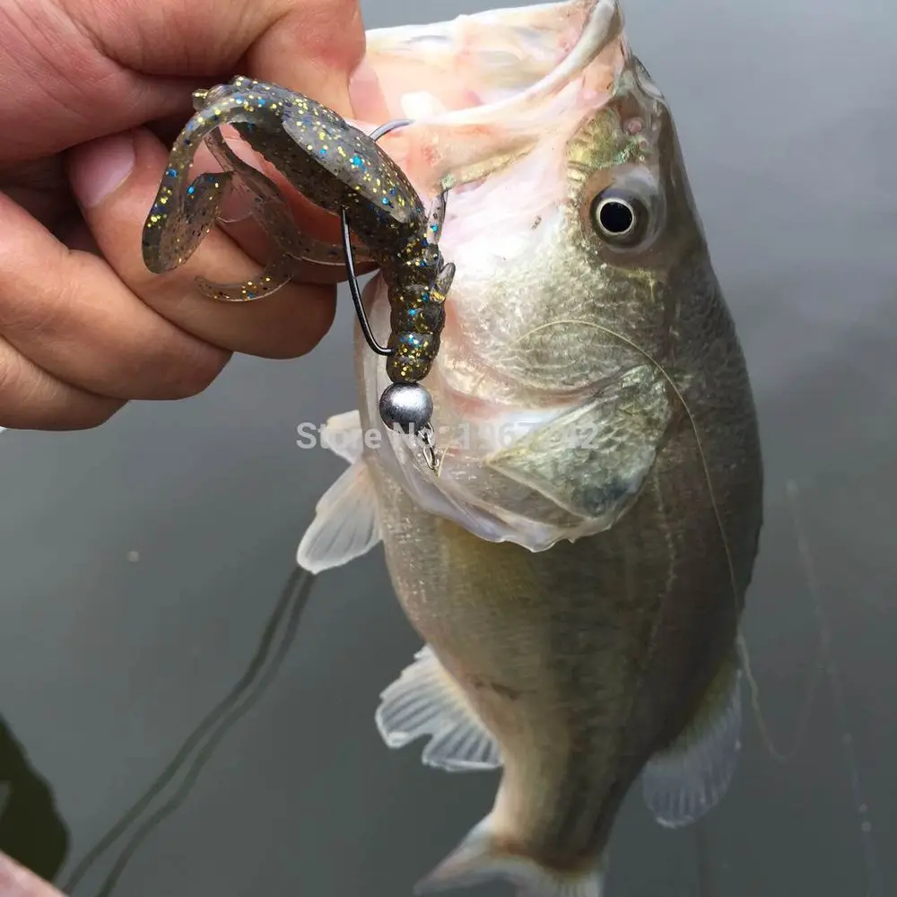 ESFISHING-cebo de silicona suave, tentáculos enormes, Craw, 90mm, simulación de Iscas, señuelo Artificial, aparejos de pesca de mar que se hunden con sales - imagen 5