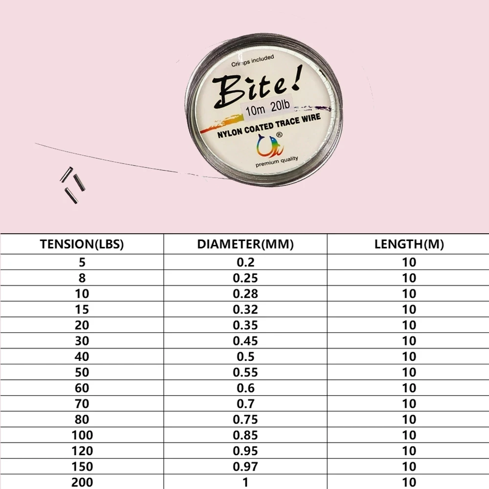 10M 7 hebras trenzadas alambre de acero inoxidable líder de pesca hundimiento rastro línea de pesca Trolling Material de aparejo de pesca de agua salada - imagen 2
