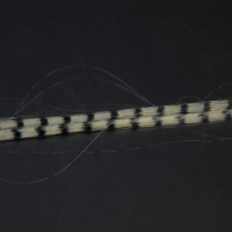 Materiales de fibra de pececillos para atado de moscas, serpentinas de pelo de rayas lisas ultrafinas, trucha de trucha, color negro, surtidos, 12 colores - imagen 4