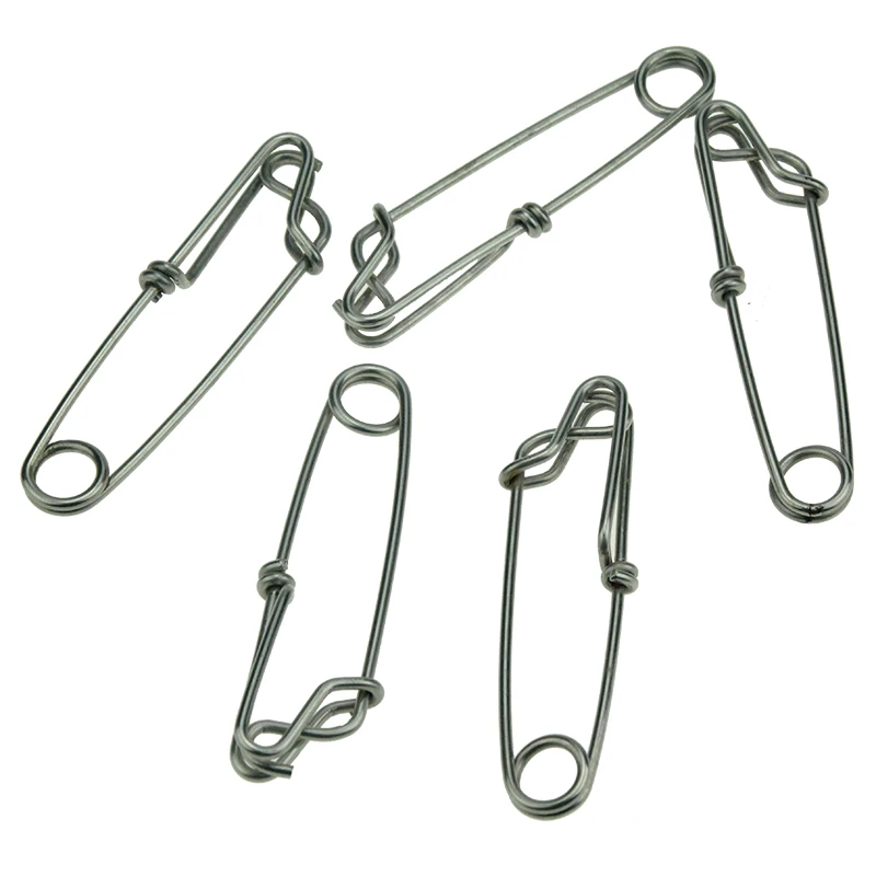 Mosodo-conector de pesca giratorio, Pin de enclavamiento, giratorio para señuelo de anzuelo, accesorios de aparejos de pesca, 10 unids/lote - imagen 5