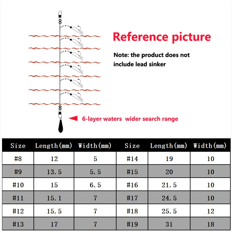 Sabiki-señuelo Artificial para pesca en agua salada, cebo suave y luminoso, olor a pescado, piel Real, 2 bolsas = 12 unidades - imagen 2