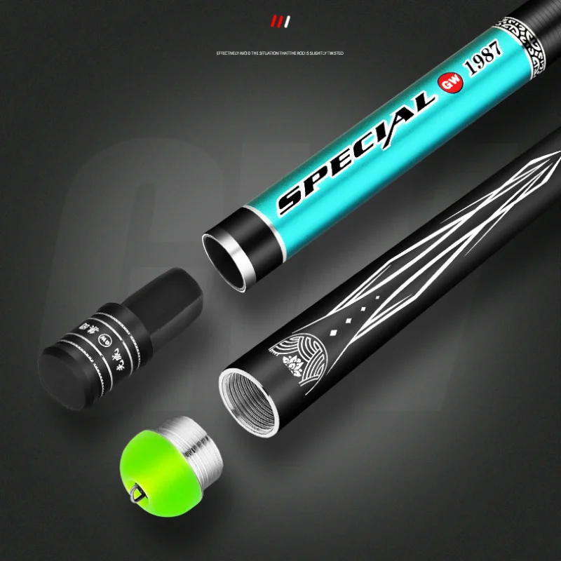Caña De pescar superligera De carbono, accesorio giratorio, 3,9/4,5/5,4/6,3 m - imagen 3