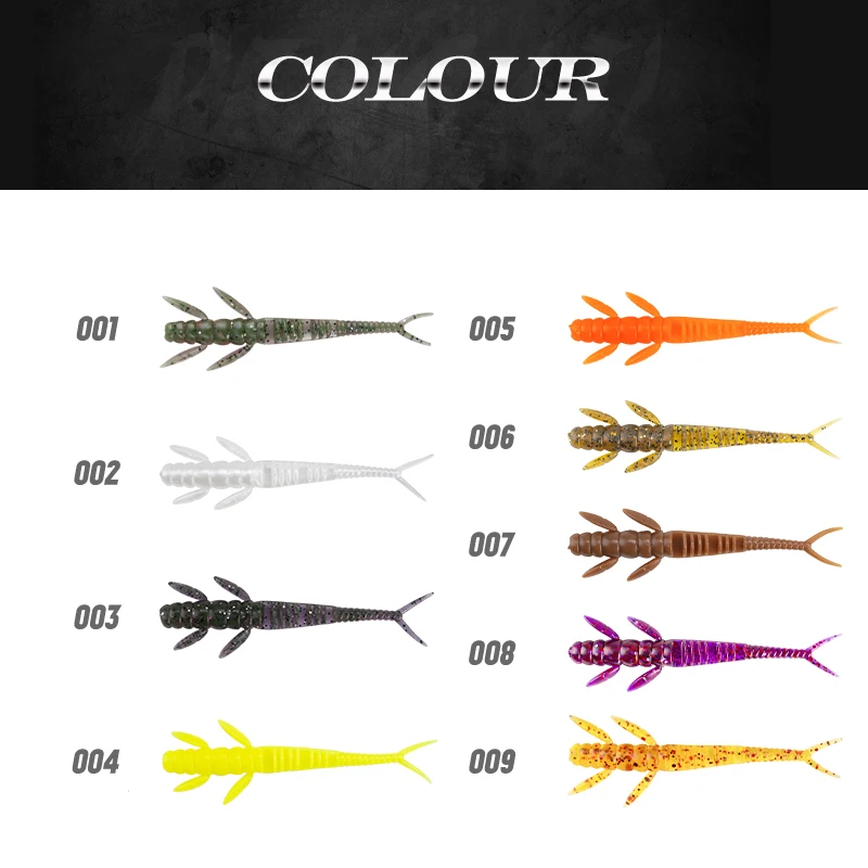 Hunthouse-señuelo de pesca suave Flit, cebo de rebote escalonado de 50/75mm, 0,6/1,5g, olor especial, cuerpo Flexible, aparejos de lubina - imagen 4