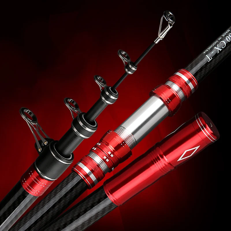 Mosodo-caña de pescar telescópica de fibra de carbono para carpa, 2,7 m-4,5 m, de longitud media - imagen 5