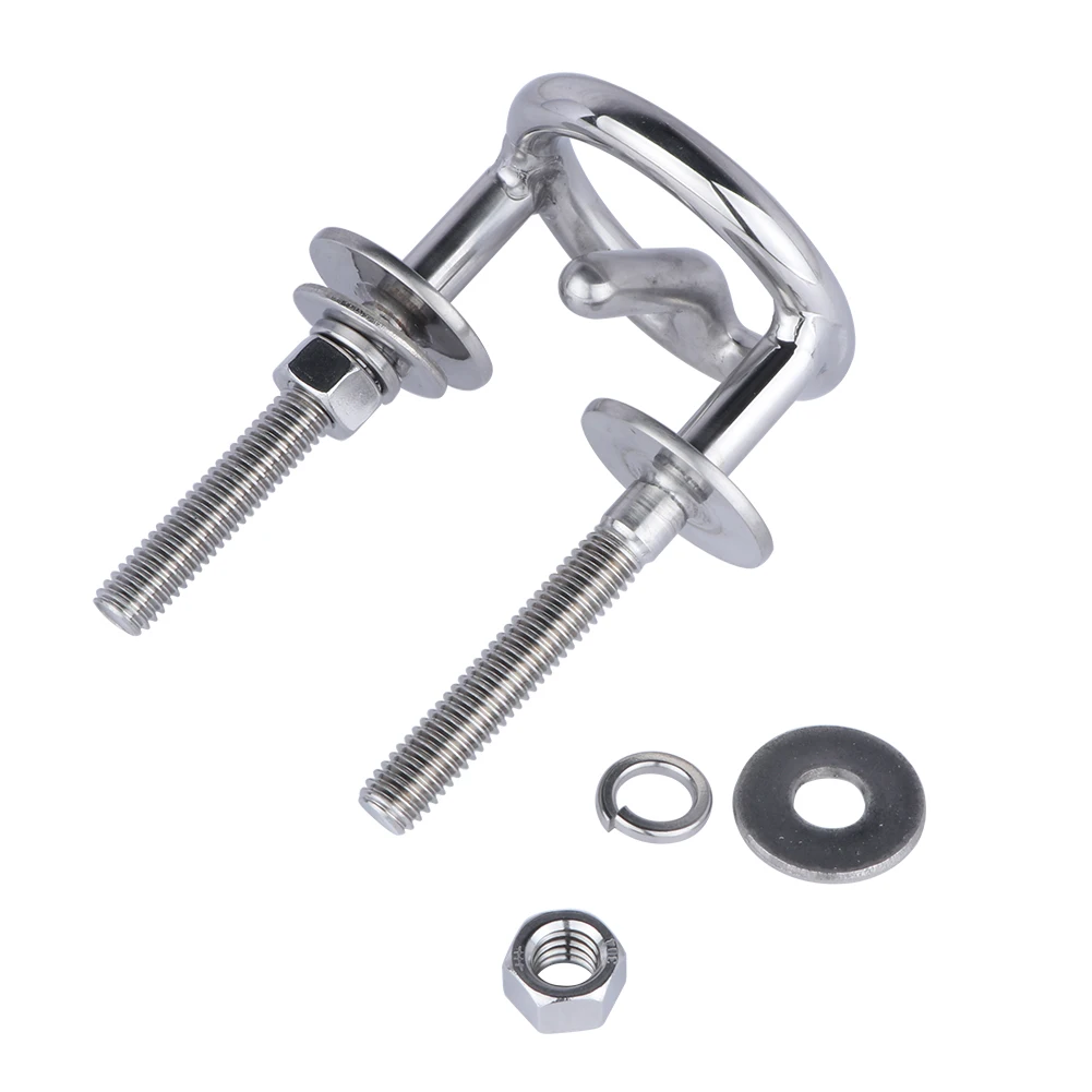 Boat Parts Accessories Marine Stainless Steel Transom Mount Ski Tow Boat Hook for Boats - imagen 4