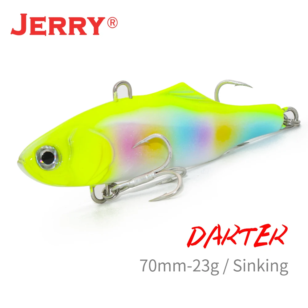 Jerry Darter-señuelos artificiales de pesca de agua dulce, cebo duro de fundición por vibración, hoja VIB que se hunde, 7cm, 23g, 1 unidad - imagen 2