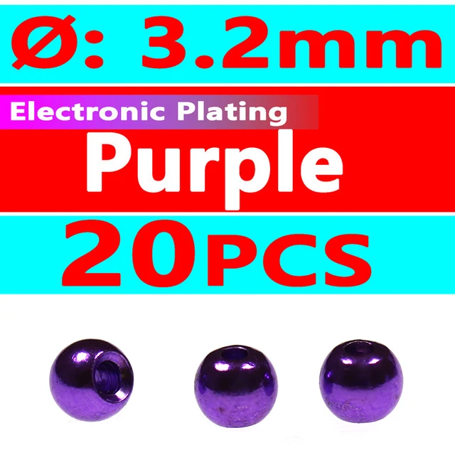 20pcs purple 3.2mm