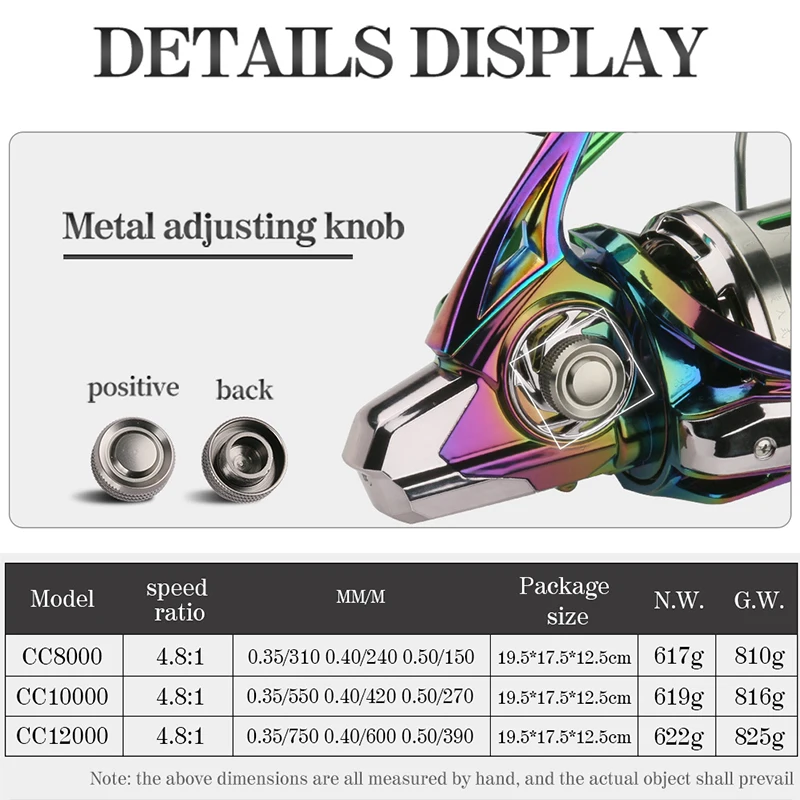 Carrete de Pesca giratorio, accesorio de Pesca de cuerpo de Metal, 12 + 1BB, 2021 - imagen 4