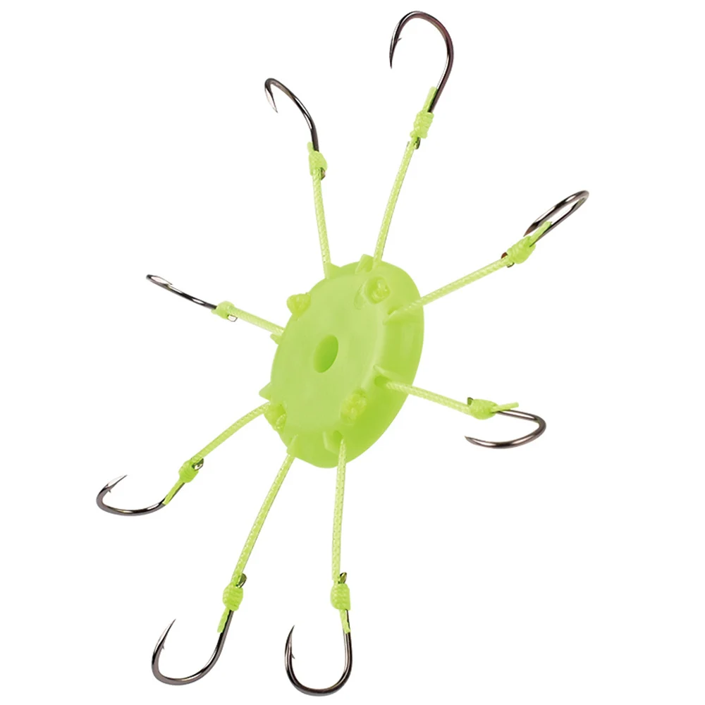 Anzuelos de pesca de 2 piezas, juego de anzuelos de araña antibobinado, de acero de alto carbono para aparejos de pesca - imagen 2