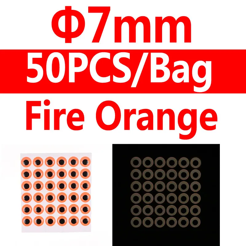 7mm fire orang 50pcs