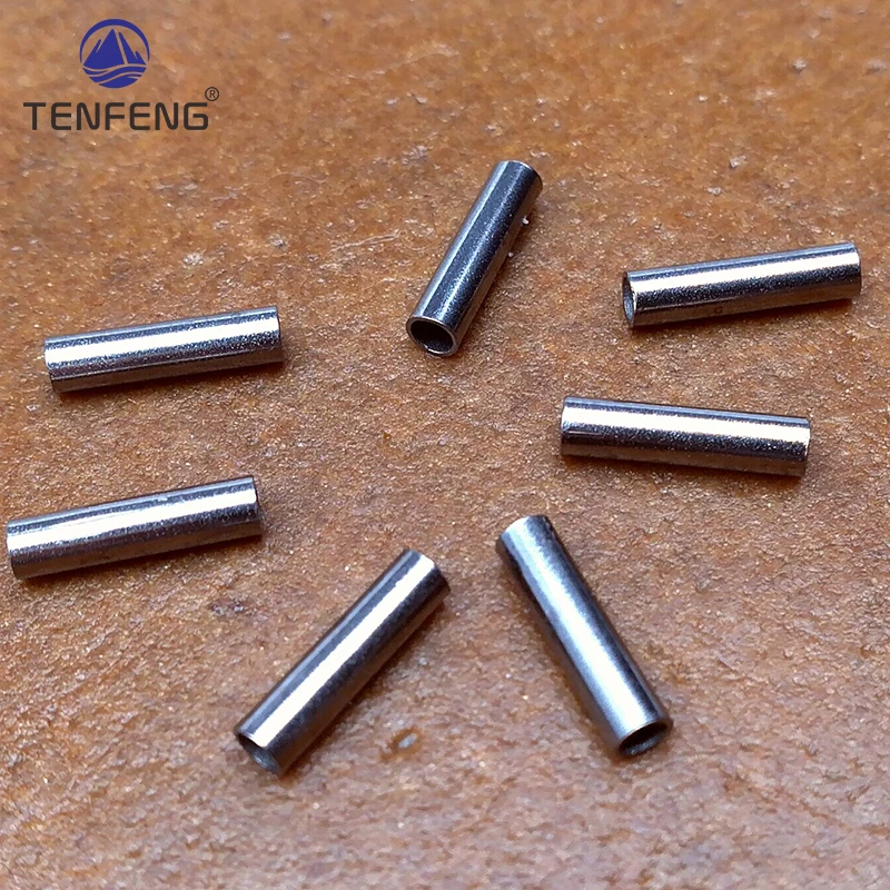 2000-8000 Uds. Línea de Pesca de mar fijación de mangas individuales tubo de latón y cobre abrazadera de alambre de acero giratoria accesorios de tubos de Pesca - imagen 3