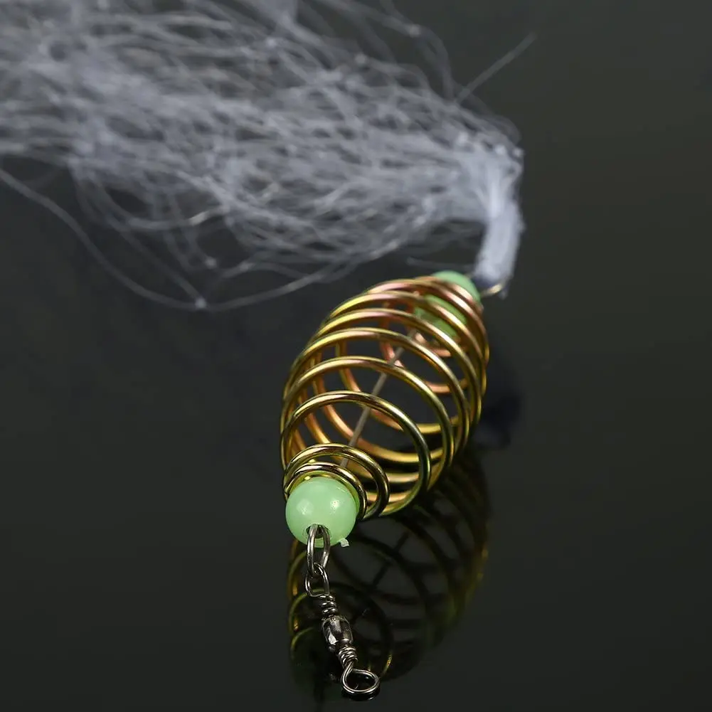 Trampa de red de pesca, malla luminosa de cuentas, aparejos de red de peces, redes de enmalle fundidas de cobre para trampas de pesca, primavera y verano - imagen 5