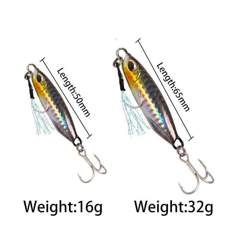 Jig-Señuelos de Pesca 2022, cebo de pesca de lubina, peso 16-32g, Jigs de Metal para peces, señuelos de agua salada, señuelo de Jigging Artificial Isca de tiro largo - imagen 5