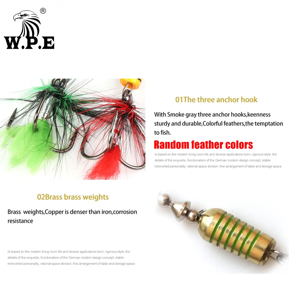 W.P.E KOMODO Spinner señuelo 1 Uds 7,5g/12,5g/16,5g señuelo de Pesca de lubina de Metal completo cebo duro cuchara señuelo aparejos de Pesca Wobbler Pesca - imagen 2