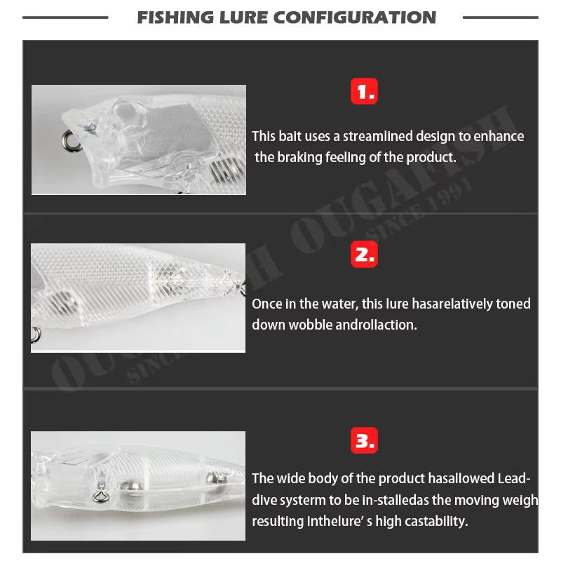 Wobblers Flotantes Transparentes – Señuelos Artificiales para Pesca - imagen 4