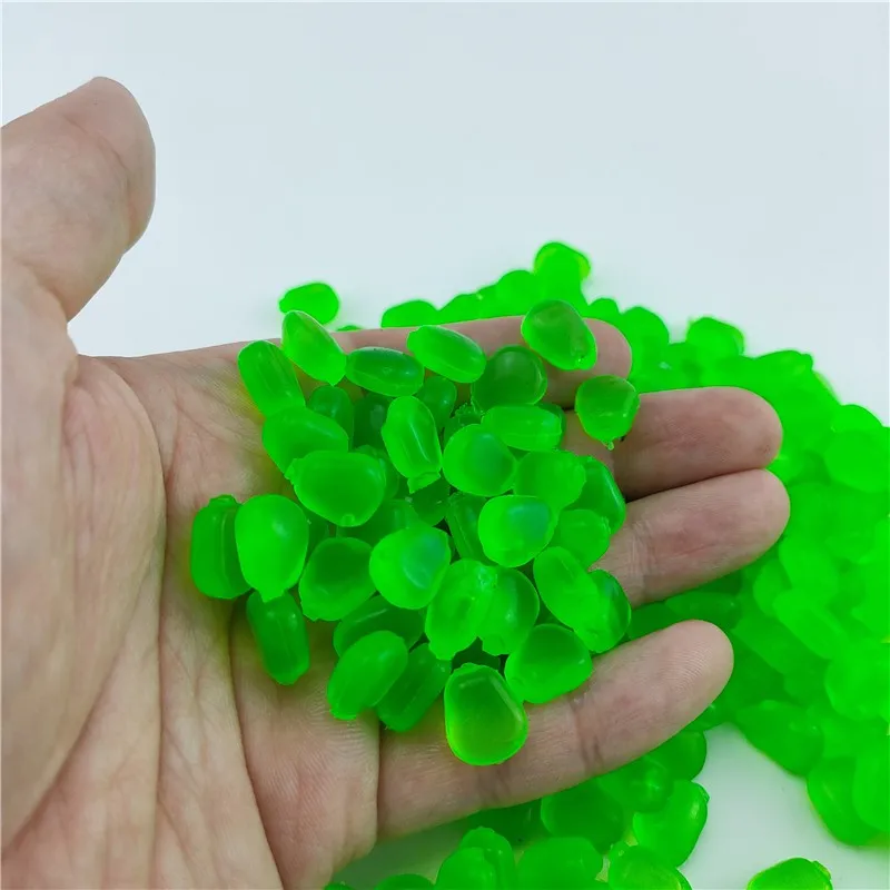 Boilies flotantes de maíz de pesca Artificial, señuelo saborizado suave, cebo de carpa de hierba de alta calidad, cebo de plástico suave de silicona, 50 unidades por lote - imagen 3