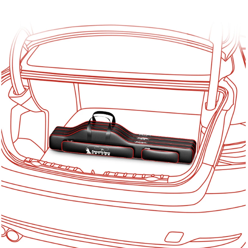 Bolsa Oxford de 2/3 capas para caña de pescar, bolsa de almacenamiento impermeable, X45 + A - imagen 5