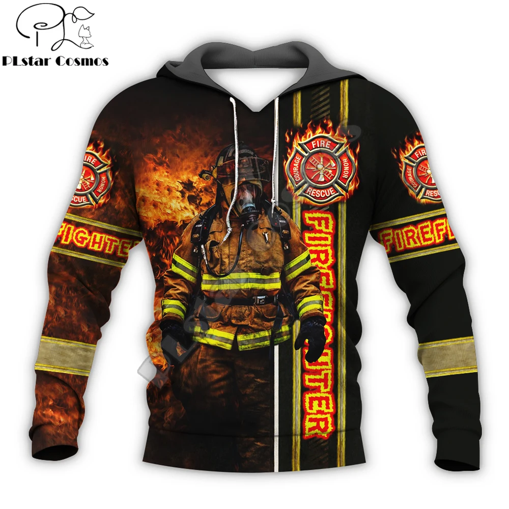 Sudadera con capucha Brave Firefighter 3D – Estampado casual - imagen 5
