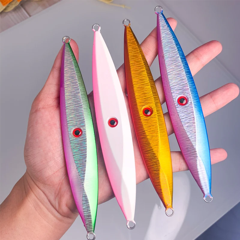 OBSESSION-señuelo de pesca giratorio, cuchara Artificial de hundimiento lento, anzuelo de ayuda, 100g, 150g, 200g - imagen 2