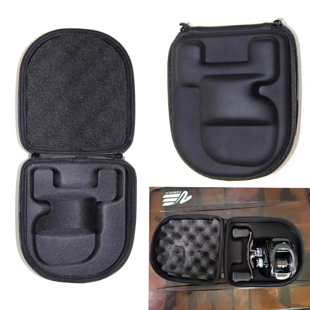 Bolsa de carretes de pesca portátil, funda protectora de carcasa dura EVA impermeable, accesorios de aparejos de pesca para la mayoría de las ruedas de Baitcasting - imagen 2