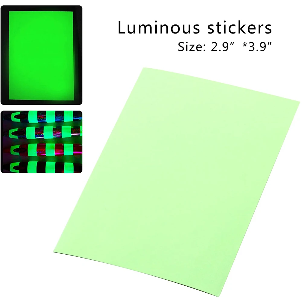 Pegatina de señuelo de pesca, 7,3x10cm, láser, impermeable, holográfico, bricolaje, piel de pescado, pegatinas para atar moscas, 15 unidades - imagen 5