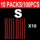 10packs Red S