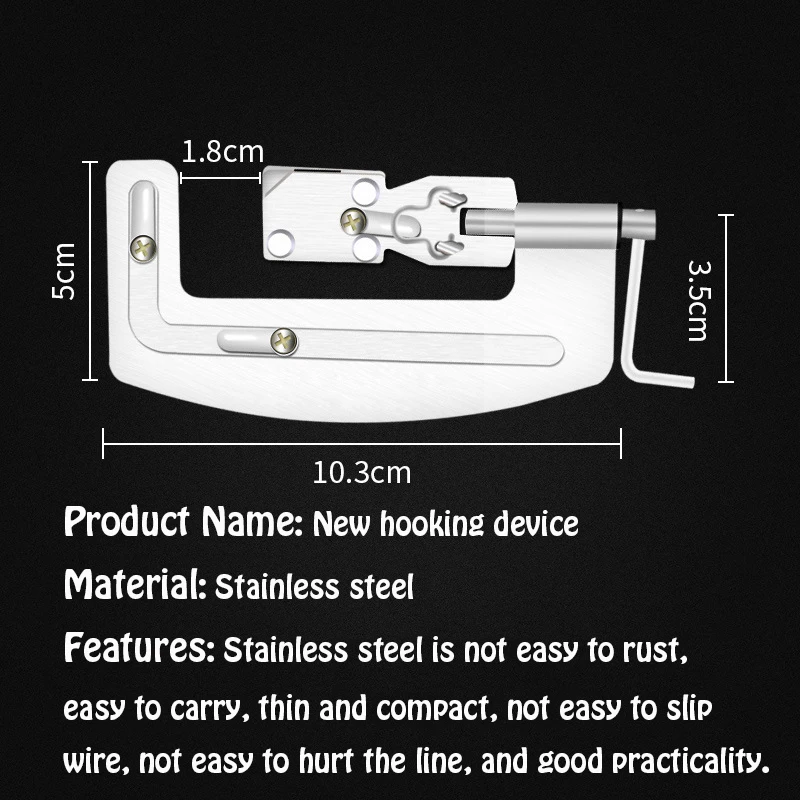 10 Uds. De conexión rápida de acero inoxidable, línea de enganche de Pesca semiautomática, dispositivo de encuadernación, herramientas manuales, accesorios de Pesca - imagen 5