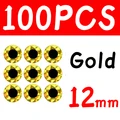 100pcs 12mm Gold