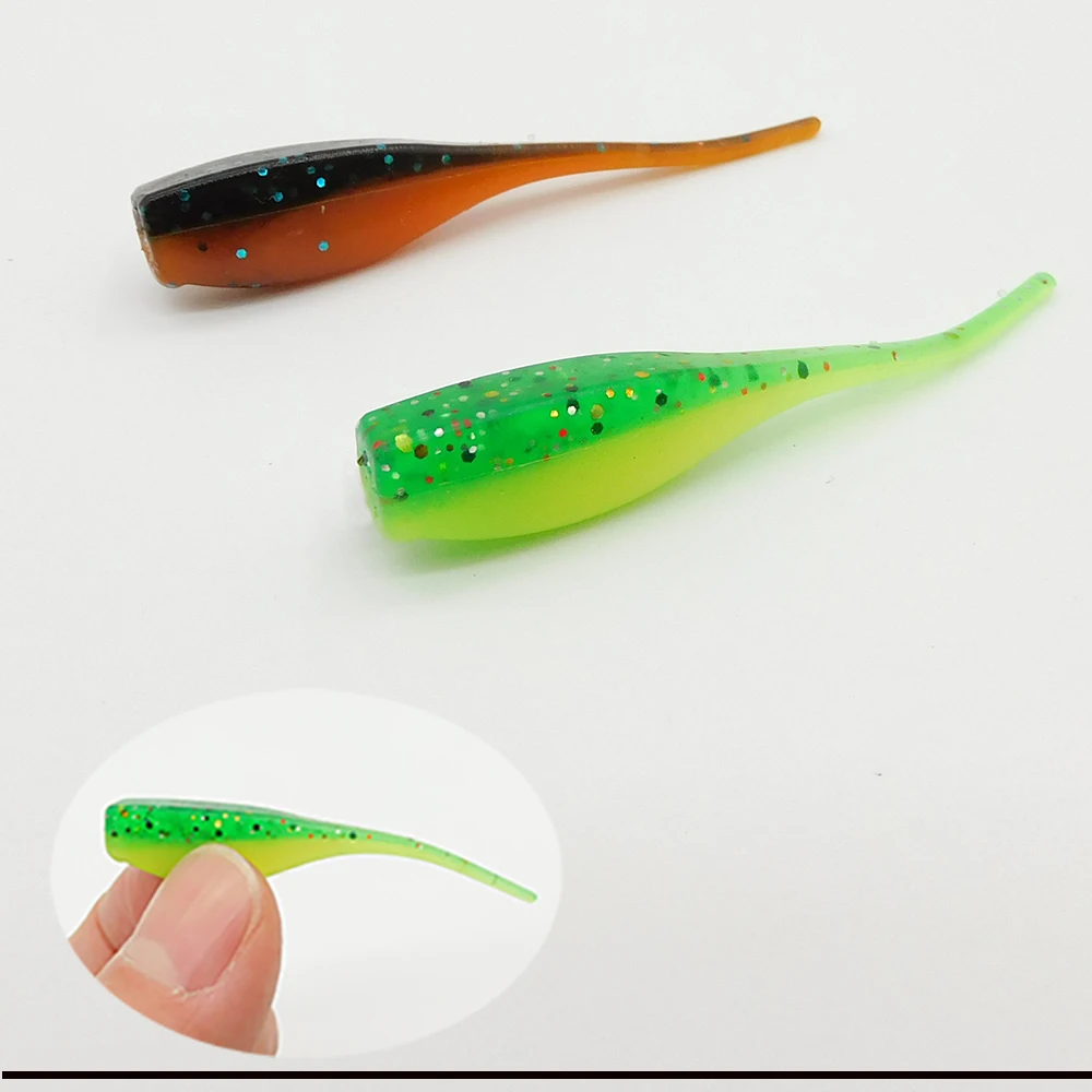 ESFISHING Pintail Baby Shad 50mm cebo suave suavidad y alta elasticidad Pesca Señuelos de Pesca artificiales aparejos - imagen 3