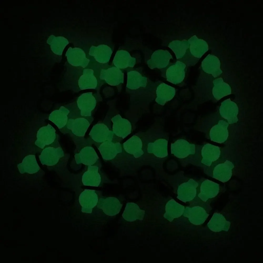 20 piezas/50 unidades luminosas de línea cruzada de calabaza giratoria accesorios de pesca de aguas profundas conector de aparejos de pesca de barco 4 #   2 #   2/0 - imagen 5