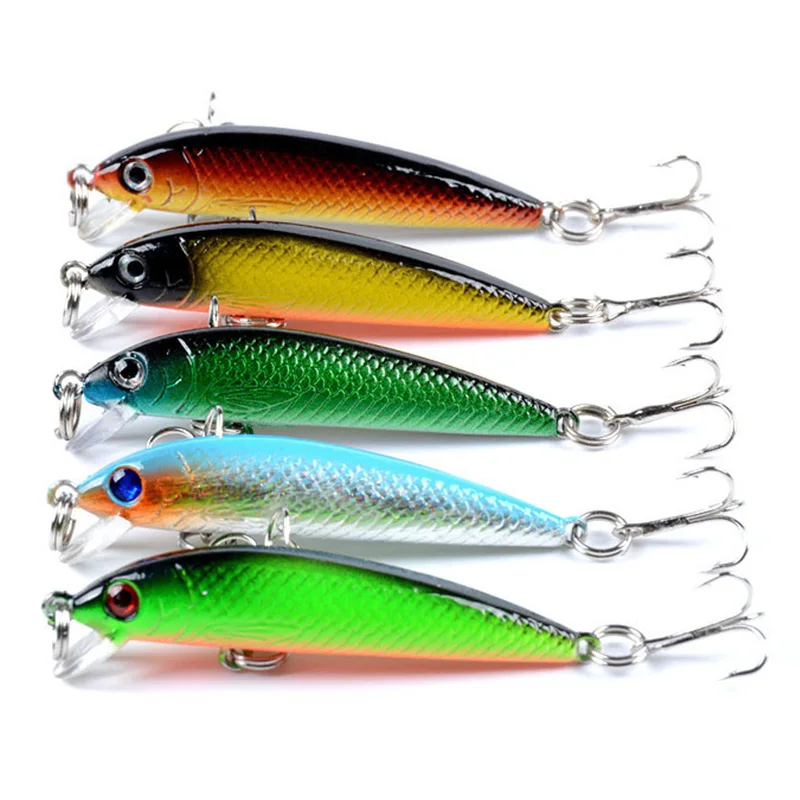Señuelos de Pesca duros Minnow de 57mm y 3,5g, isca Wobblers flotantes, cebo Artificial, Crankbait, Lucio, aparejos de pesca, 1 ud.