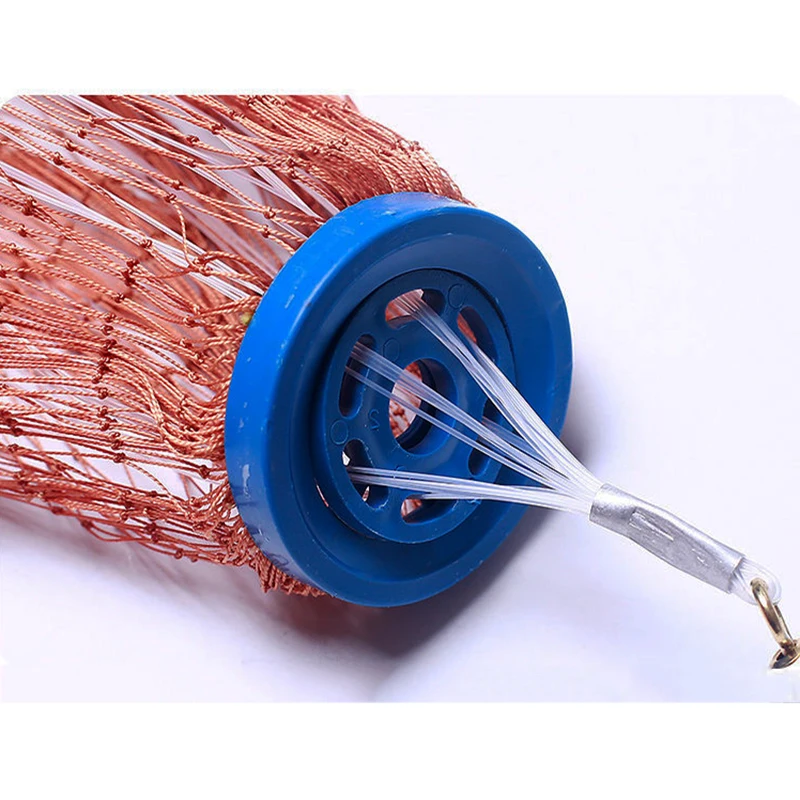 Lawaia-red de pesca con plomo o acero fundido a mano, malla pequeña, Red de lanzamiento manual, trampa para peces