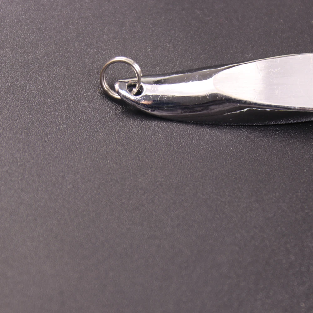 Señuelo de cuchara de corte cónico para pesca en agua salada, cuñas plateadas brillantes, señuelo duro de Metal para Lucio, bagre, Crank Bait, 7g-28g, 3 piezas - imagen 3