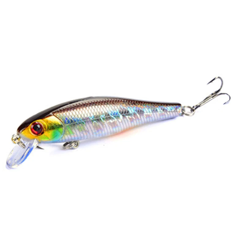 Señuelos Minnow de calamar de Metal, artículos duros para pesca, señuelos luminosos swimbait Sea River Shad - imagen 5