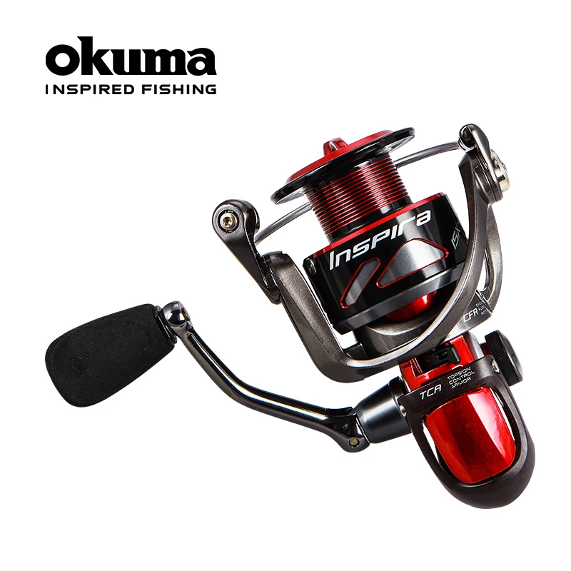 Okuma-carrete de Pesca giratorio, serie 1000-3000, + 1 8BB rodamiento de bolas, rueda lejana, para Pesca en roca - imagen 2