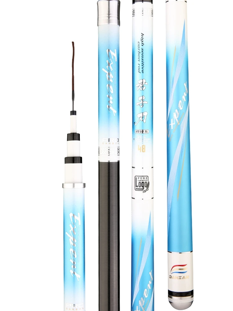 Caña De pescar ultraligera, caña De pescar superdura De 3,6 m-10,0 m, carpa De carbono 46T, equipo De Pesca - imagen 2