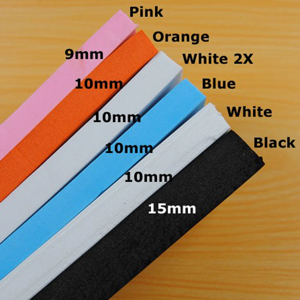 Señuelo de espuma EVA para pesca, cebo de insectos, Material de atado de moscas, blanco, negro, azul y naranja, 5cm x 10cm, 4 piezas - imagen 2