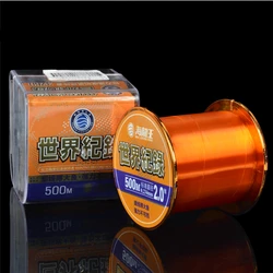 Línea de Pesca de nailon de 500m, fuerte, duradera, alta resistencia a la tracción para agua salada, accesorios de Pesca de carpa de agua dulce, Pesca Рыaday