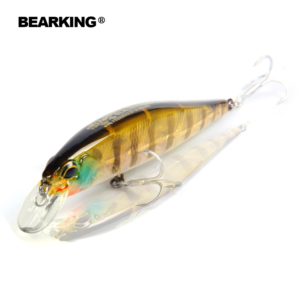 Bearking-aparejos de pesca A +, Señuelos de Pesca, cebo duro, 5 colores A elegir, 100mm, 14,5g, minnow, calidad profesional - imagen 3