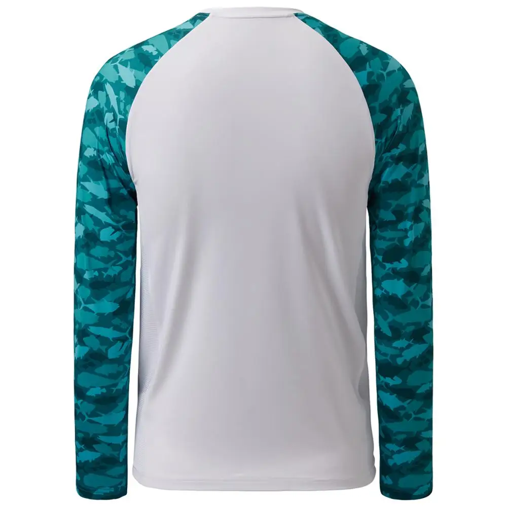 Bassdash Youth UPF50 + Camiseta de pesca de camuflaje, manga larga, protección UV, secado rápido - imagen 4