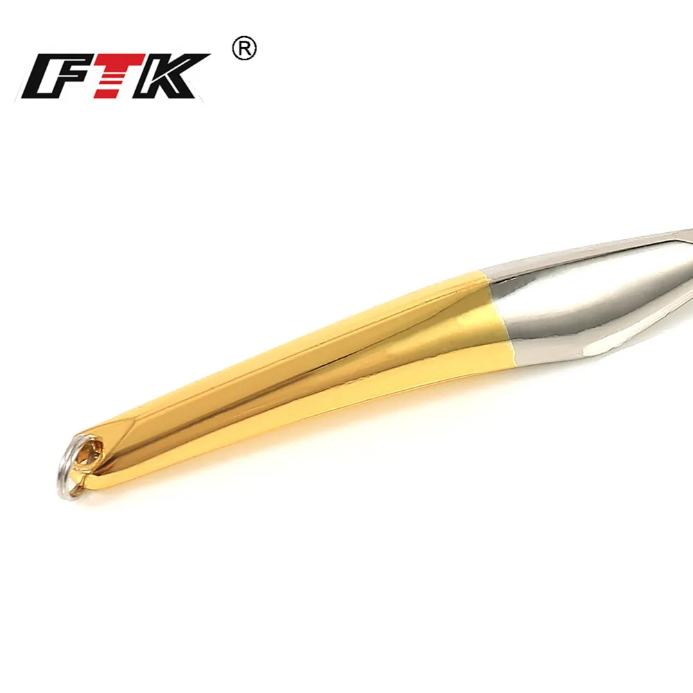 FTK-señuelo para pesca en hielo de invierno, 10g, 20g, 25g, plantillas verticales, cebo duro con cuchara de Metal, anzuelo triple para pesca de perca y Lucio - imagen 4