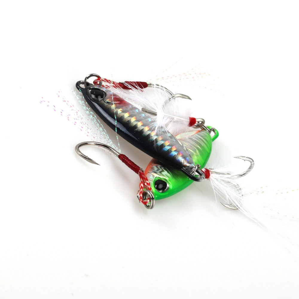 Señuelo de pesca Artificial, anzuelo de Metal fundido de 1 piezas, 10g/15g/20g/30g, para pesca de lubina - imagen 3