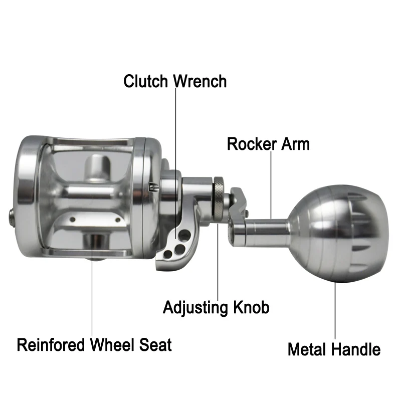 Carrete Topline Jigging 6.3:1 35KG CNC - vista principal