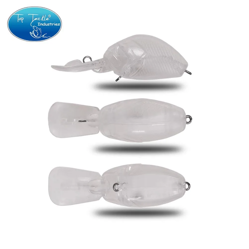 CF-señuelo de pesca de plástico ABS sin pintar, cebo de manivela de trinquete Billet-24 tipos, cebo de tirón para lubina, bricolaje para pesca de Lucio Wobler - imagen 4