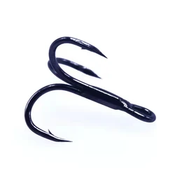 Anzuelo Triple Níquel Negro – Cebo Pluma