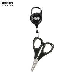 Tijeras Booms Fishing S01 con retractor para trenzado